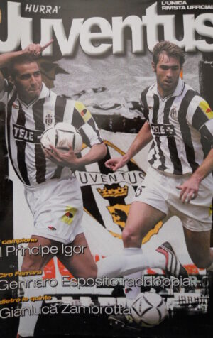 Hurra Juventus - Rivista ufficiale n°6 2001 Del Piero Zambrotta Tudor [C52B]