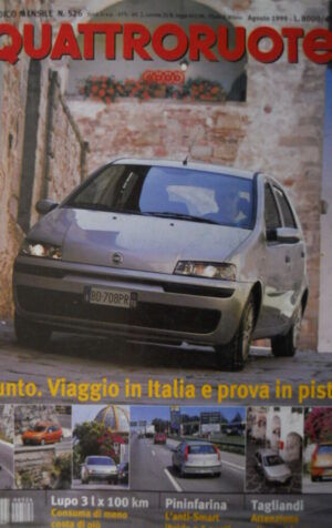 Quattroruote 526 1999   - Volkswagen LUPO - Fiat Punto viaggio in ITALIA   [Q34]