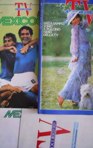 TV Radio Corriere n°20 1986 con inserto MEXICO 1986 + Poster + programma [C69]