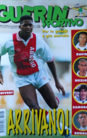 Guerin Sportivo n°3 1996  con film del Campionato - Patrick Kluivert  [GS41]