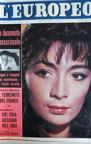 L' EUROPEO n°1 1959 Juliette Greco - Ghiani e Fenaroli  [C75]
