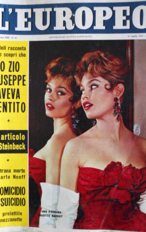 L' EUROPEO n°16 1957 copertina una parigina BRIGITTE BARDOT  [C76]