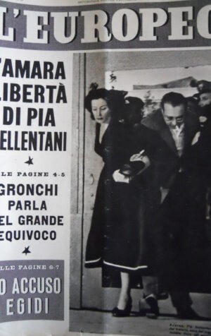 L' EUROPEO n°31 1954 Joan Collins - Marsiglia Cocu Rose Caribou Singe Gourm[C77]