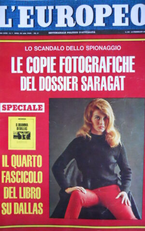 L' EUROPEO n°7 1967 con inserto Kennedy Dallas - Giamaica speciale  [C73]