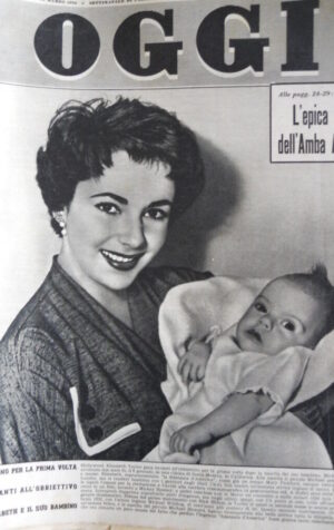 OGGI n°12 1953 L' epica resa dell' Amba Lagi - Elizabeth Taylor  [C78]