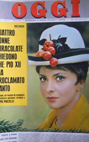 OGGI n°14 1963 Gina Lolobrigida - con inserto LA LEGGENDA DEGLI ALPINI  [C77]