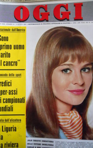 OGGI n°32 1966 Julie Christie - Mina Mazzini - Campionato Mondo Calcio [C78]