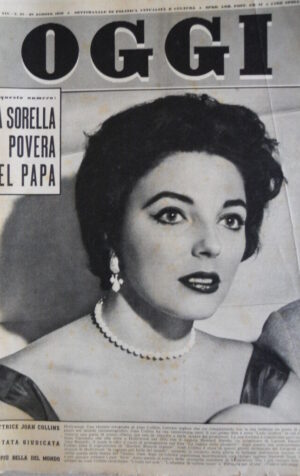 OGGI n°35 1958 Joan Collins - PIO XII bombardamento di ROMA [C78]