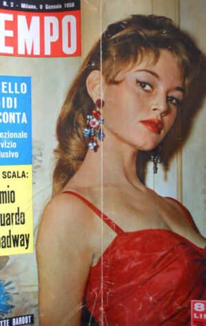 TEMPO n°2 1958 copertina Brigitte Bardot  [C82]