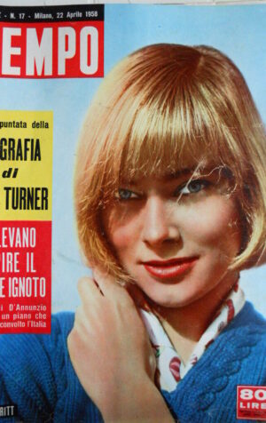 TEMPO n°17 1958 biografia di Lana Turner - May Britt - inediti D'Annunzio  [C88]