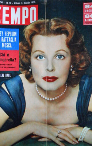 TEMPO n°18 1955 Arlene Dahl - Audrey Hepburn - Vittorio Marzotto Maserati [C88]