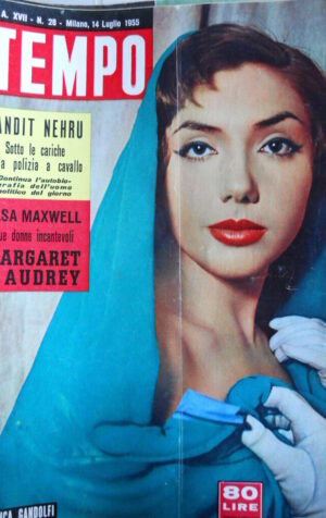 TEMPO n°28 1955 Franca Gandolfi - Elsa Maxwell Margaret e Audrey [C91]
