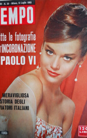 TEMPO n°28 1963 Jane Fonda - Foto incoronazione Paolo VI  [C87]