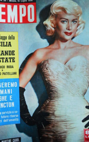 TEMPO n°29 1958 Martine Carol - Giulietta Masina - Estate Sicilia [C91]