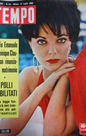 TEMPO n°29 1960 Joan Collins - Nicola Pietrangeli - Vittorio Emanuele [C90]