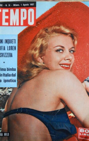 TEMPO n°31 1957  Sandra Milo - Tutta la vita di Curzio Malaparte [C90]