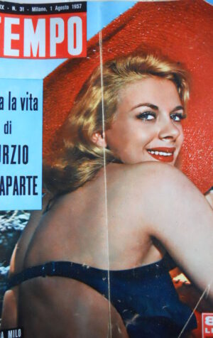 TEMPO n°31 1957 Sandra Milo - Tutta la vita di Curzio Malaparte [C88]