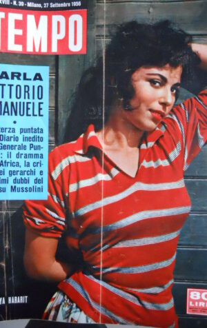 TEMPO n°39 1956 Diario Vittorimo Emanuele - Haya Hararit  [C87]