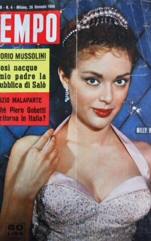 TEMPO n°4 1956 Milly Vitale - Curzio Malaparte - Mussolini e Salò  [C89]
