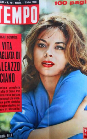 TEMPO n°40 1960 Sandra Milo - Dossier Vita sbagliata Galeazzo Ciano Mussoli[C89]