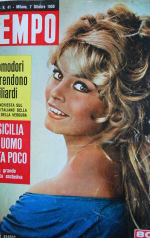 TEMPO n°41 1958 Brigitte Bardot - Johnny Stompanato  [C91]
