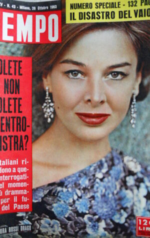 TEMPO n°43 1963 Numero speciale Il Disastro VAIONT - Eleonora Rossi Drago [C86]