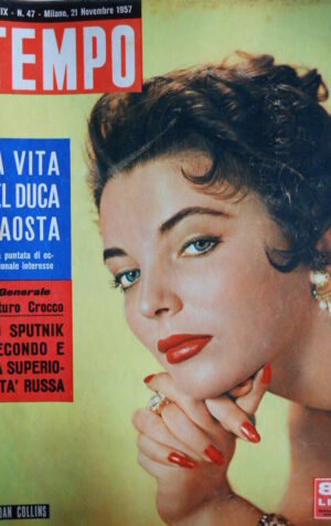 TEMPO n°47 1957  Joan Collins - Vita del Duca D'Aosta - Lo Sputnik [C86]