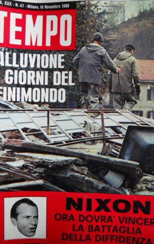 TEMPO n°47 1968 Ramon Novarro - Alluvione di Valle Mosso Piemonte[C86]