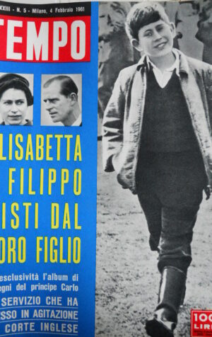 TEMPO n°5 1961 Carol d' Inghilterra - Faida a Tommaso Natale - A. Lualdi [C89]