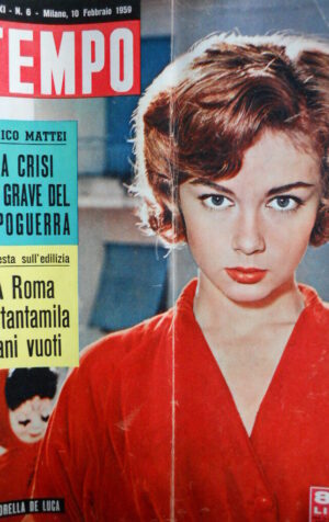 TEMPO n°6 1959 Lorella De Luca - Mary Baker Eddy - Guerra Italia Libia  [C86]