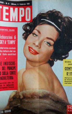 TEMPO n°6 1961 Ziva Rodann - Martine Carol - Mina e Milva  [C86]