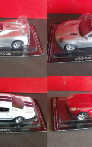 BMW Z8 PAGANI ZONDA C12S ASTON  MARTIN V12 SHELBY 350 GT- DIE CAST 1:43 -  NEW!!