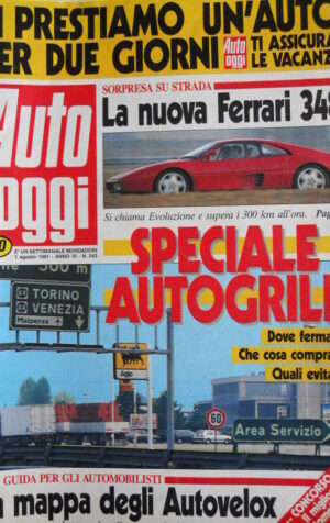 Auto OGGI n°243 1991 La Nuova Ferrari 348 - confronto Fiat Uno 60 Ford F  [Q200]