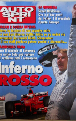 Autosprint n°33 1999 Gp Ungheria Super Hakkinen  [P17]