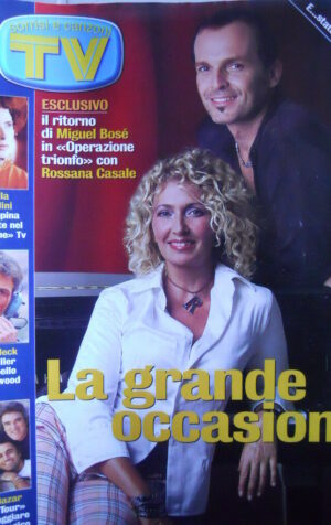 TV Sorrisi e Canzoni n°36 2002 Rossana Casale Miguel Bosè - Oasis  [D20]