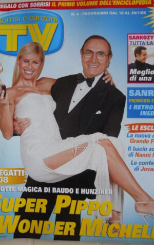 TV Sorrisi e Canzoni n°4 2008 Michelle Hunziker Sarkozy Carla Bruni [D10]