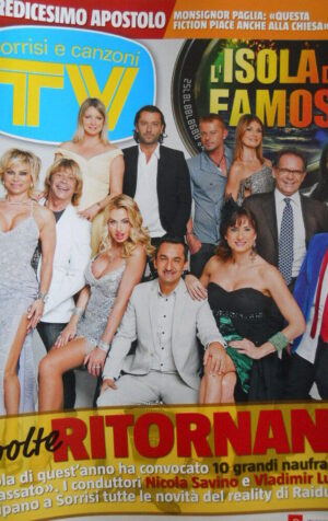 TV Sorrisi e Canzoni n°4 2012 Valeria Marini Carmen Russo Luxuria [D11]