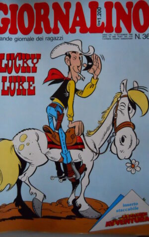 GIORNALINO n?36 1986 Inserto ALBO AVVENTURA Lucky Luke [G261]