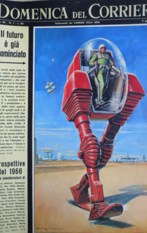 Domenica Del Corriere n°1 1966 James Bond - Farah Diba Scia di Persia  [D23]