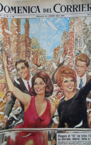 Domenica Del Corriere n°29 1965 Corrado Adorni Sofia Loren Mina [D23]