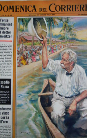 Domenica Del Corriere n°38 1965 Dottor Schweitzer speciale  - [D23]