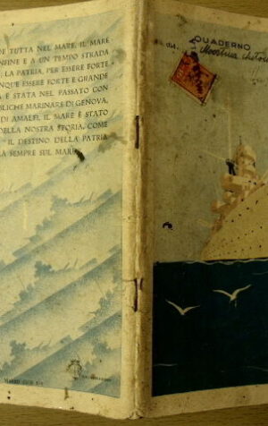 Quaderno Regia Marina 1938 Usato periodo fascista con bollo rif.2 [g.99A]