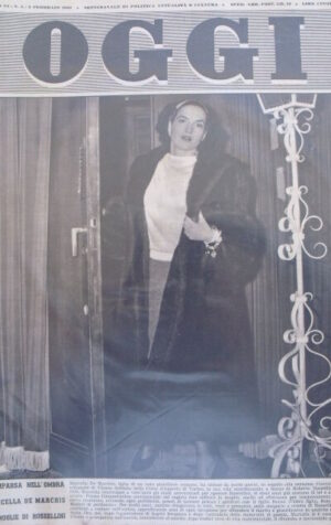 OGGI n°5 1950 Eva Peron Marcella De Marchis Nozze Principessa Jolanda [GS27]