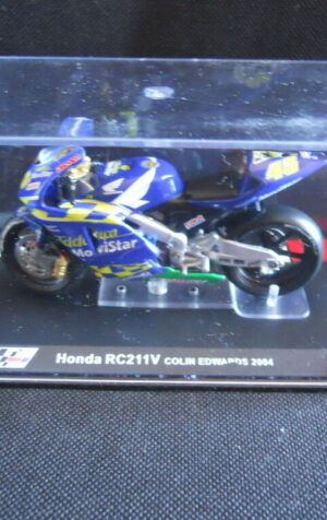 Die Cast Model Moto 1:24 HONDA RC211V Colin Edwards 2004 [N3-21 ]