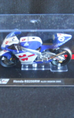 Die Cast Model Moto 1:24 HONDA RS 250 RW Alex Debon 2005 [N3-37 ]