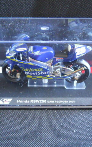 Die Cast Model Moto 1:24 HONDA RSW 250 Dani Pedrosa 2004 [N3-17 ]