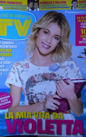 TV Sorrisi e Canzoni n°33 2014 Martina Stoessel sul set di Violetta cover  [D18]