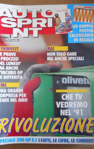AUTOSPRINT n°1 1991 con Maxi Poster MOndiale Formula Uno 1991   [P67]