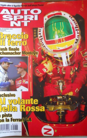 AUTOSPRINT n°38 2003 con figurine Panini FERRARI - Ferrari Fa 2003   [P62]