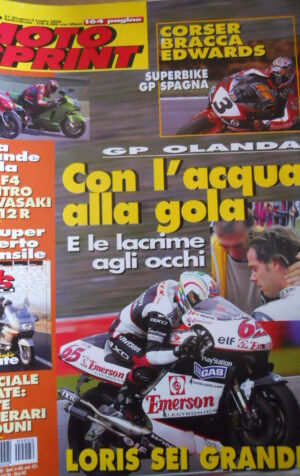 MOTOSPRINT n°26 2000  Grande sfida MV F4 contro Kawasaki ZX-12R  [P61]